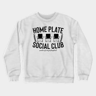 Home Plate Social Club, Baseball maman,  Baseball,  Baseball Mama,  Baseball maman, Baseball saison Crewneck Sweatshirt